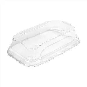 Couvercles transparent PET "sushi" 140x80x32mm